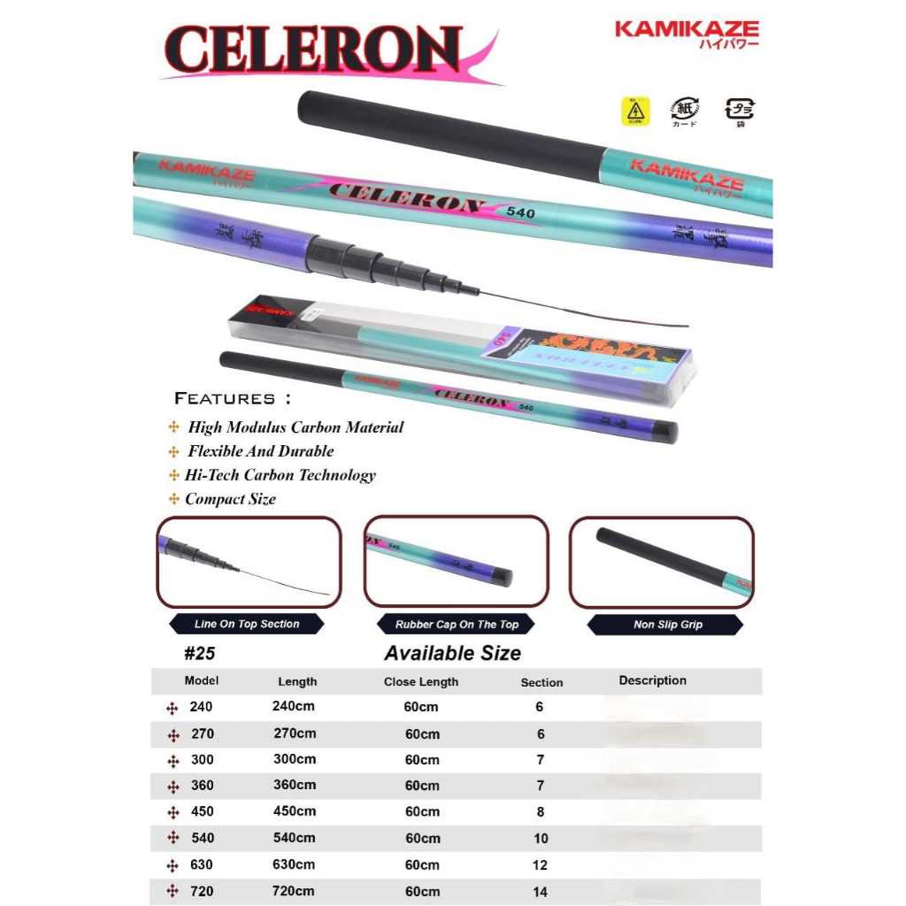 Joran Pole / Tegek Kamikaze Celeron 270/300/360/450
