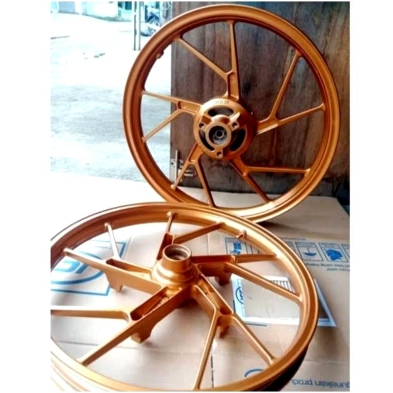 velg pelek gold depan belakang satria FU original