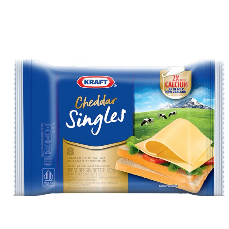 

PROMO Keju kraft cheddar singles isi 8