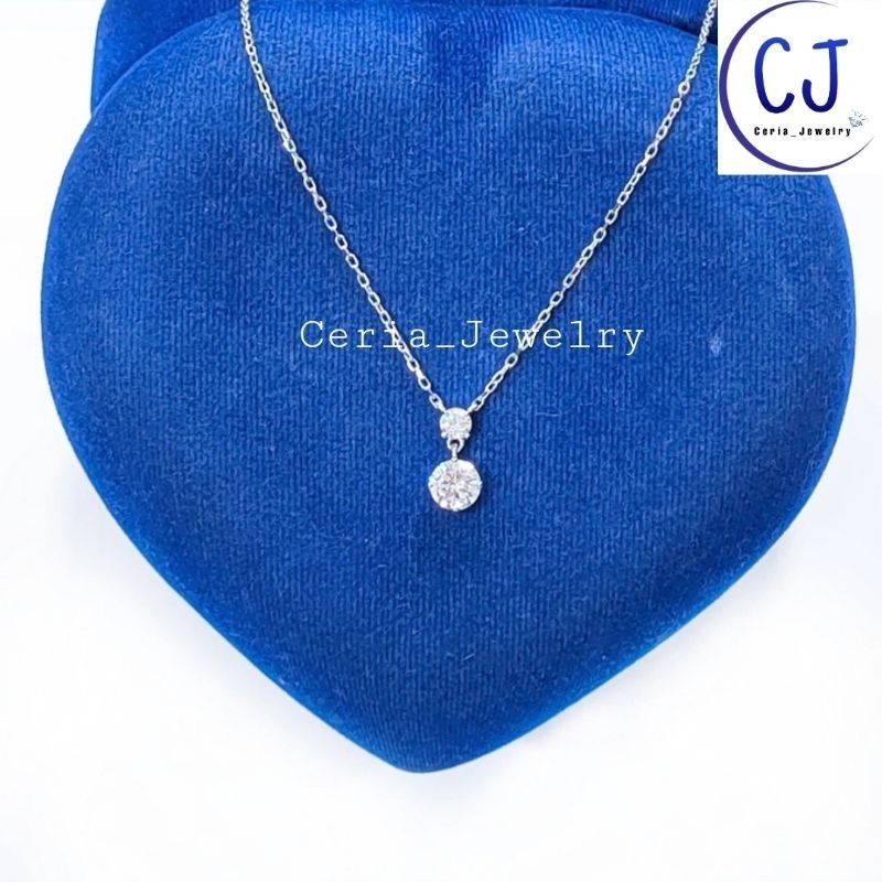 Kalung Nagita Perak Asli Silver 925 Lapis Emas Putih Asli - Kalung Nagita - Kalung Anti Karat - Perh