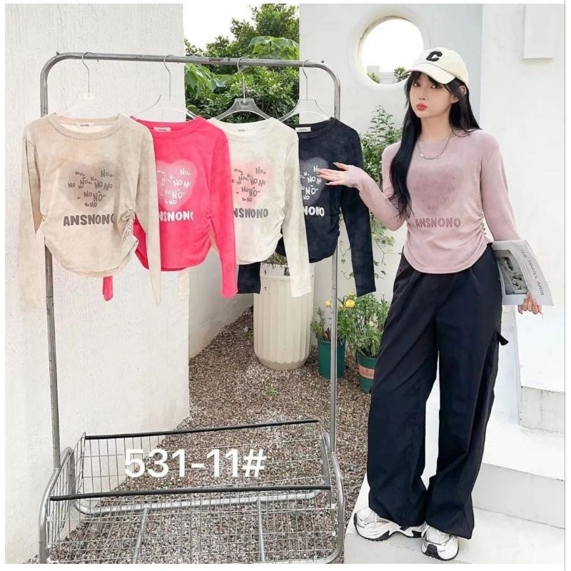 Atasan Kaos Import Street Serut Samping