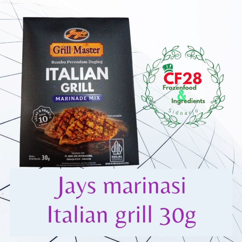 

Jays bumbu marinasi italian grill 30g