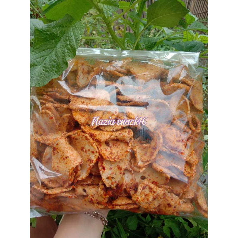 

KERUPUK BASRENG BULAT PEDAS DAUN JERUK 500 GRAM