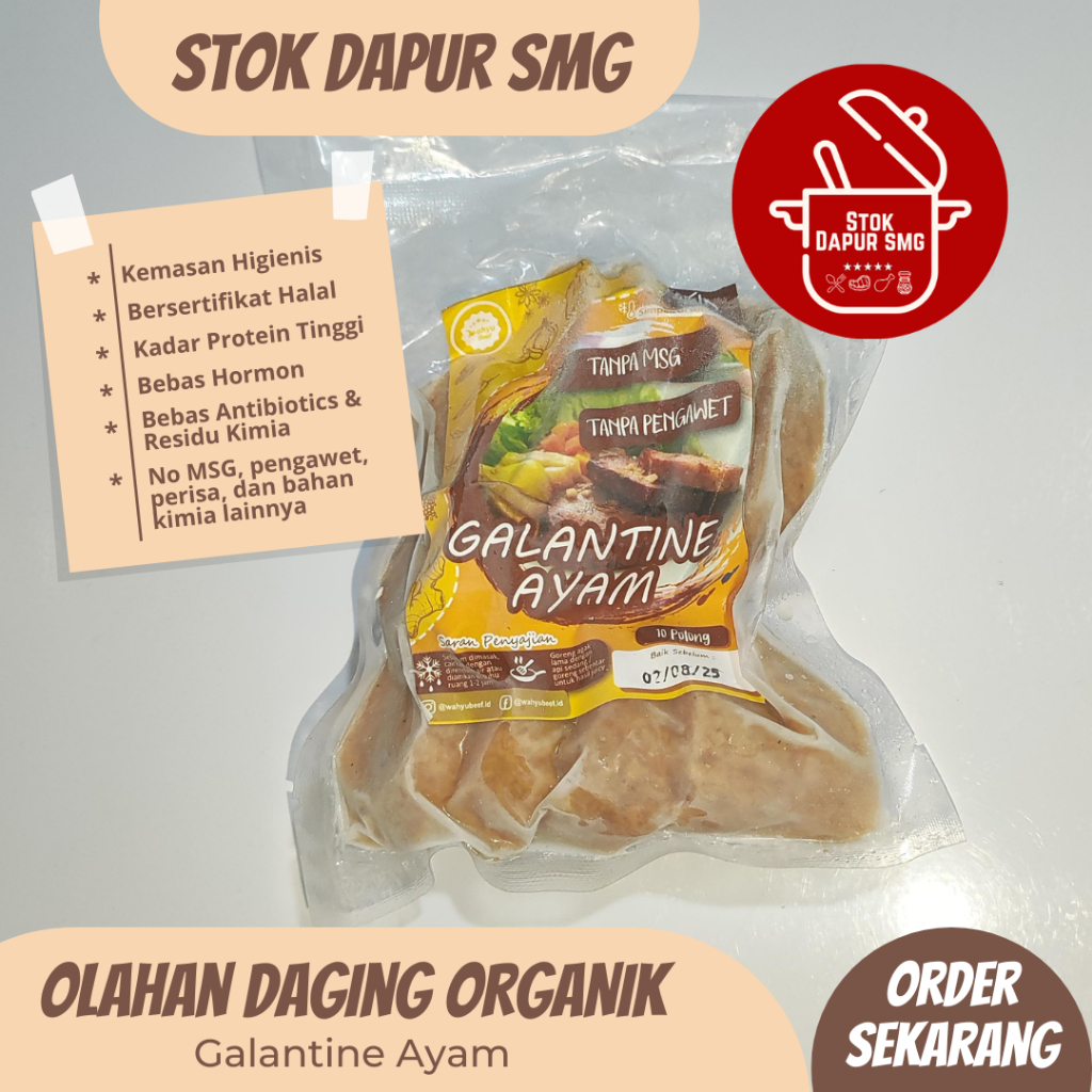 

Wahyu Beef Galantine Galantin Ayam Premium Frozen