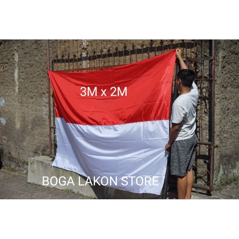 BENDERA MERAH PUTIH JUMBO 3 METER x 2 METER BENDERA INDONESIA