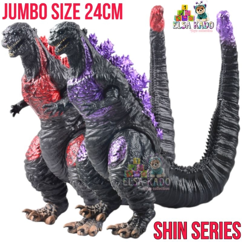 Action Figure Godzilla Shin Jumbo Big Size Ungu Pajangan Mainan