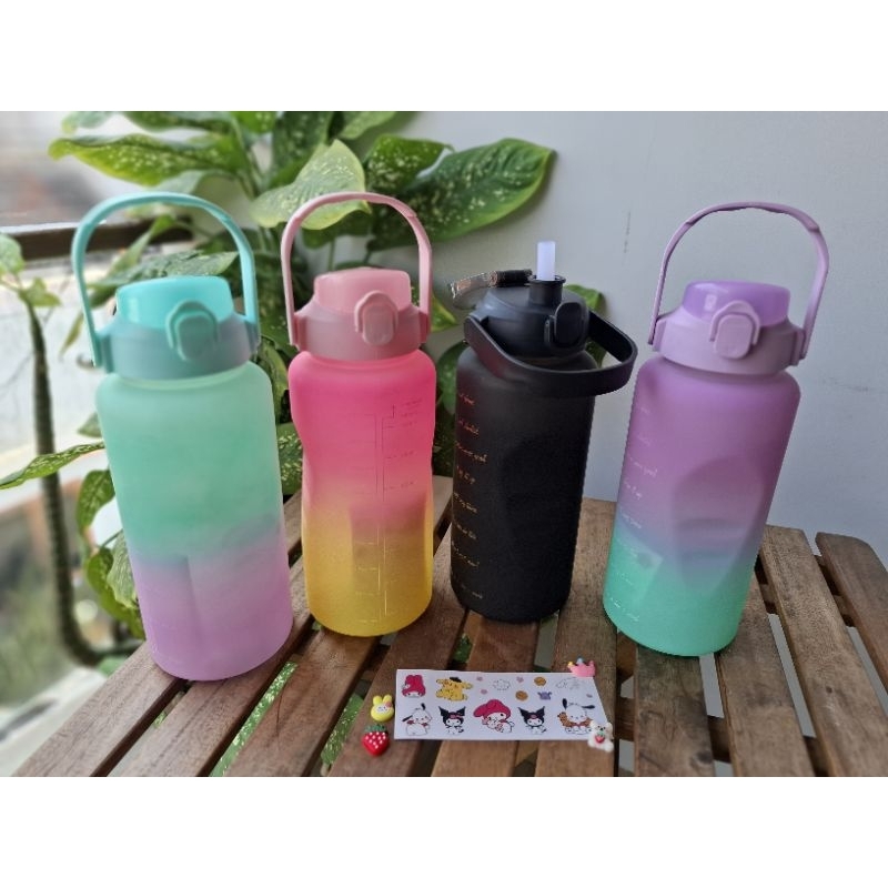 BOTOL MINUM  VIRAL TRITAN 2L BOTOL MINUM PELANGI