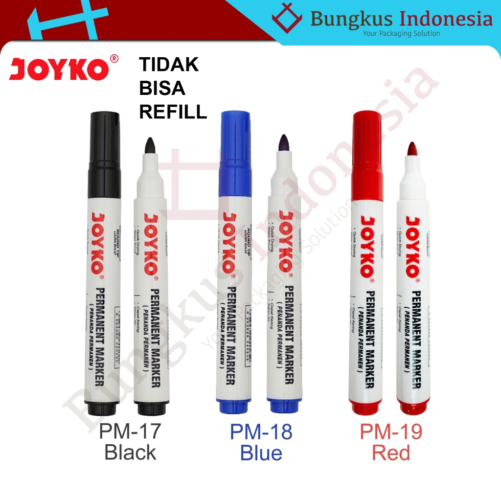 

Permanent Marker / Spidol Permanen Joyko PM-17