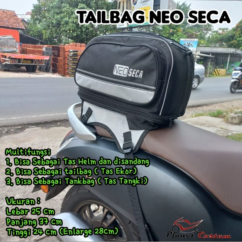 Neo Seca Tas Motor Tankbag Tailbag Seatbag Bagasi Touring Motor Sport Bebek Cross Trail Motocross