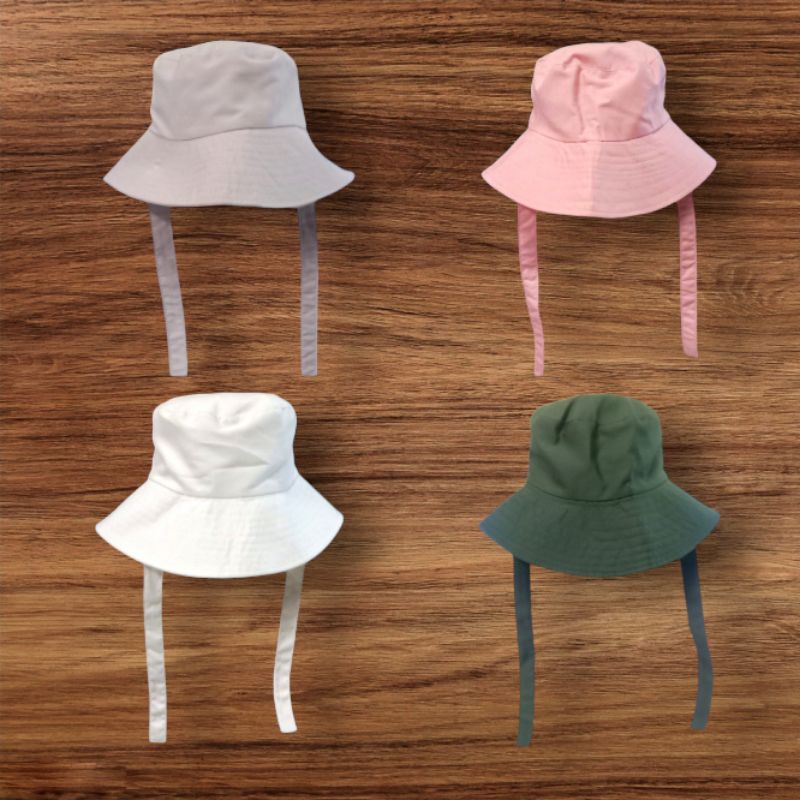 Backet Hat Wide SELEBGRAM Topi Backet Tali besar Unisex Topi Rimba Gunung Topi Hiking Polos Terlaris