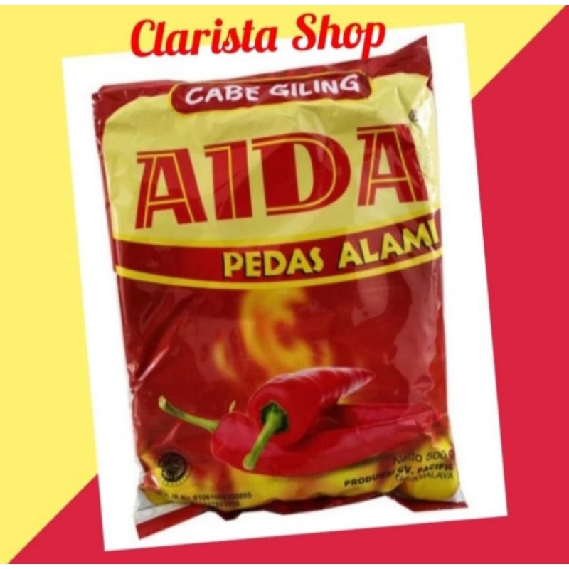

1 ranceng isi 10pcs cabe bubuk AIDA 25 gram