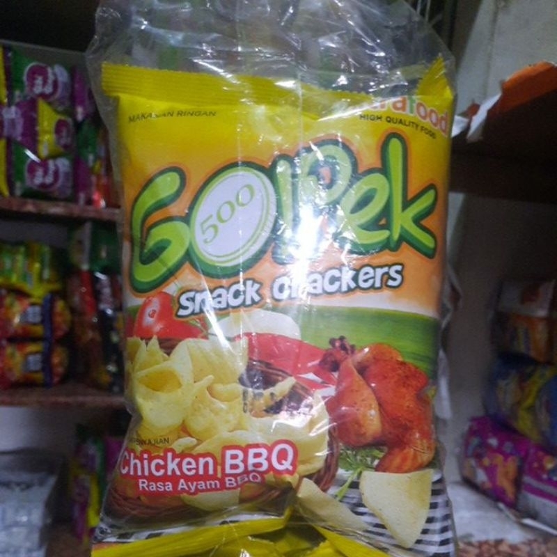 

snack gopek rasa BBQ kemasan ball (1 ball isi 10 pcs )