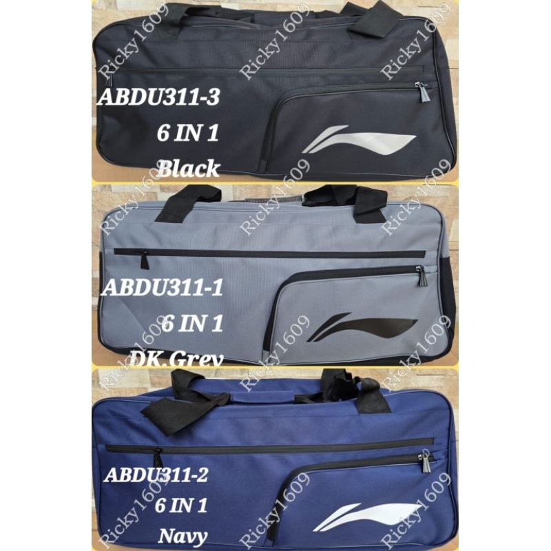 TAS BADMINTON LINING ABDU311 (2 Resleting Model Kotak) TAS LINING 6 in 1 ABDU311 (2R) - ORIGINAL LI-