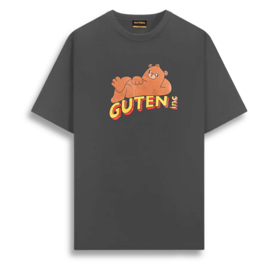 Guten Inc - T -Shirt Graphic Bear Grey
