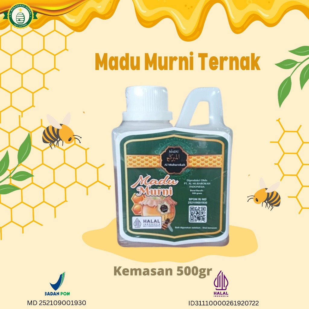 

AL MUBAROKAH - Madu Murni Al Mubarokah 100% Pure Honey Kemasan 500g