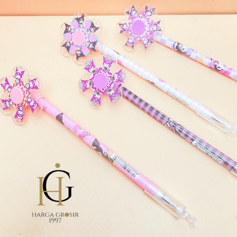 

PULPEN GEL 4PCS/8PCS/12PCS SPINNER KINCIR SANRIO PENA IMUT KEKINIAN AESTHETIC COD TERMURAH ALAT TULIS KANTOR