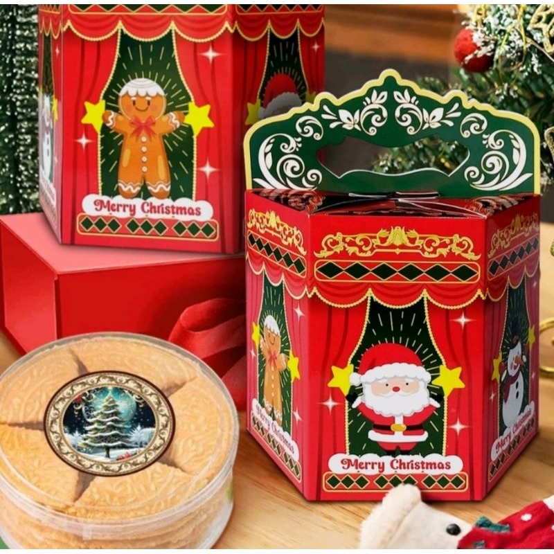 

Christmas Box Natal 2 Toples 500gr BOX SANTA Dus Natal Box Natal Kue Kering Hampers Natal Box Packaging Natal box souvenir natal Box Cookies Natal Dus Natal Kuker Kotak Kue Natal Kotak cookies natal box packaging kuker natal