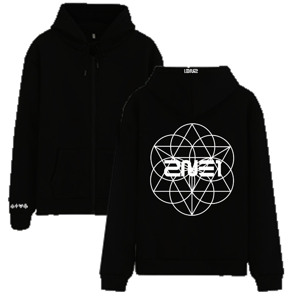 Jaket Zipper KPop 2NE1 Konser Comeback Cewe Cowo free foto