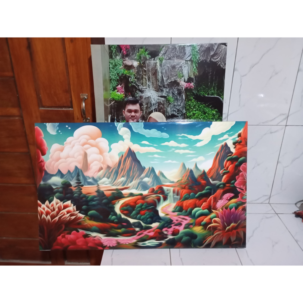 BIG SIZE CETAK FOTO KAYU PIGURA KAYU BINGKAI FOTO UKURAN BESAR CUSTOM HIASAN DINDING