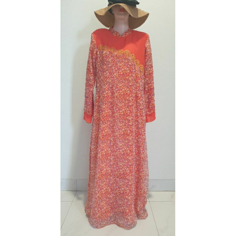 Gamis Orange Folwer