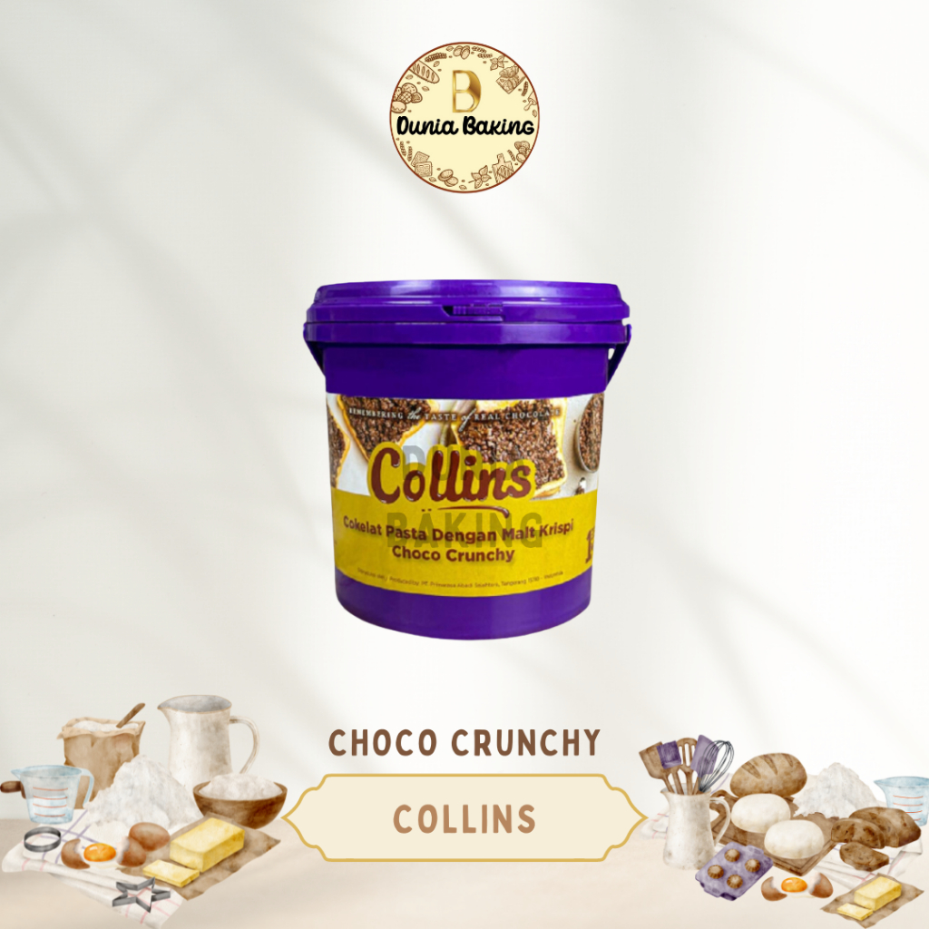 

Dunia Baking - COLLINS CRUNCHY 1kg - COLLINS COKLAT VIRAL 1kg