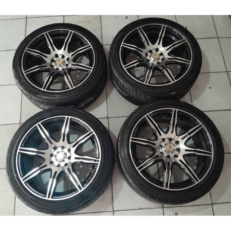 Velg pelek mobil Second murah racing HSR ring 17 untuk mobil jazz swift Yaris vios spind Raize Rocky