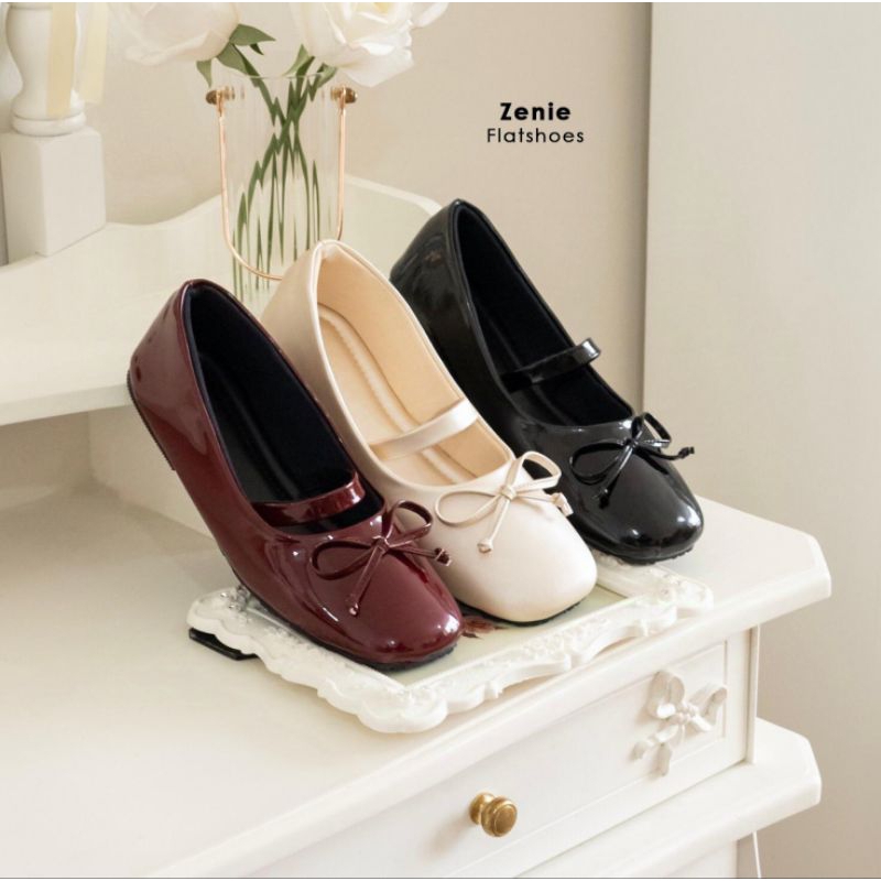 Damelia Melstore jkt Zenie Flatshoes Wanita Sepatu flat Wanita