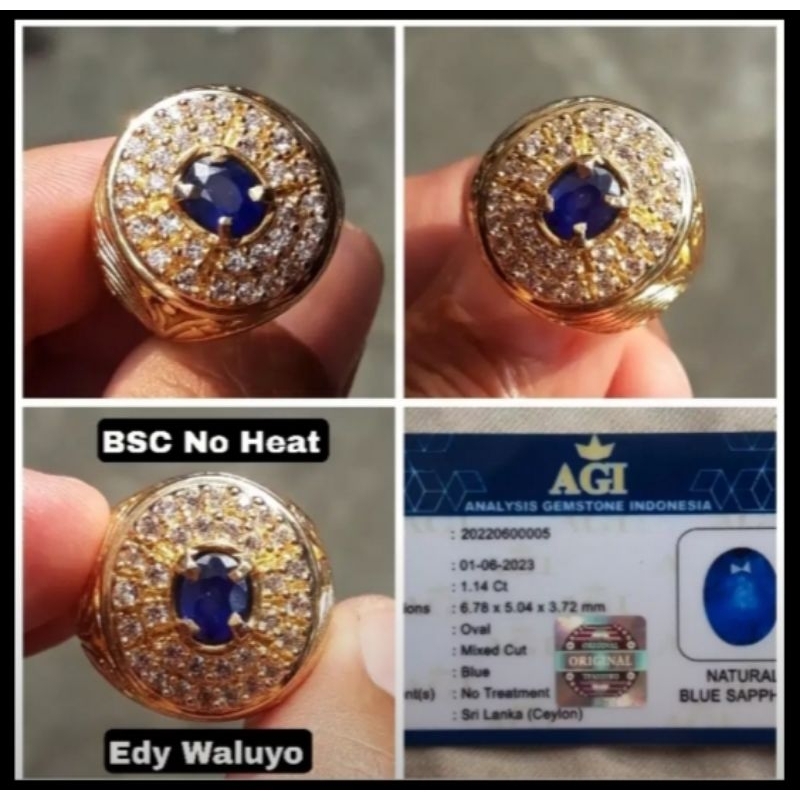 Natural  Blue Sapphire Ceylon No Heat