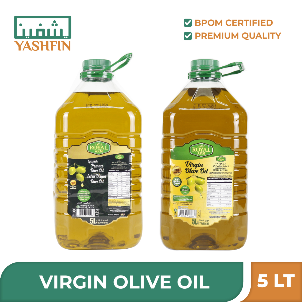 

Minyak Zaitun /Olive Oil Virgin Syiria/ Minyak Zaitun Syiria 5 liter Pomace Olive Oil Spain