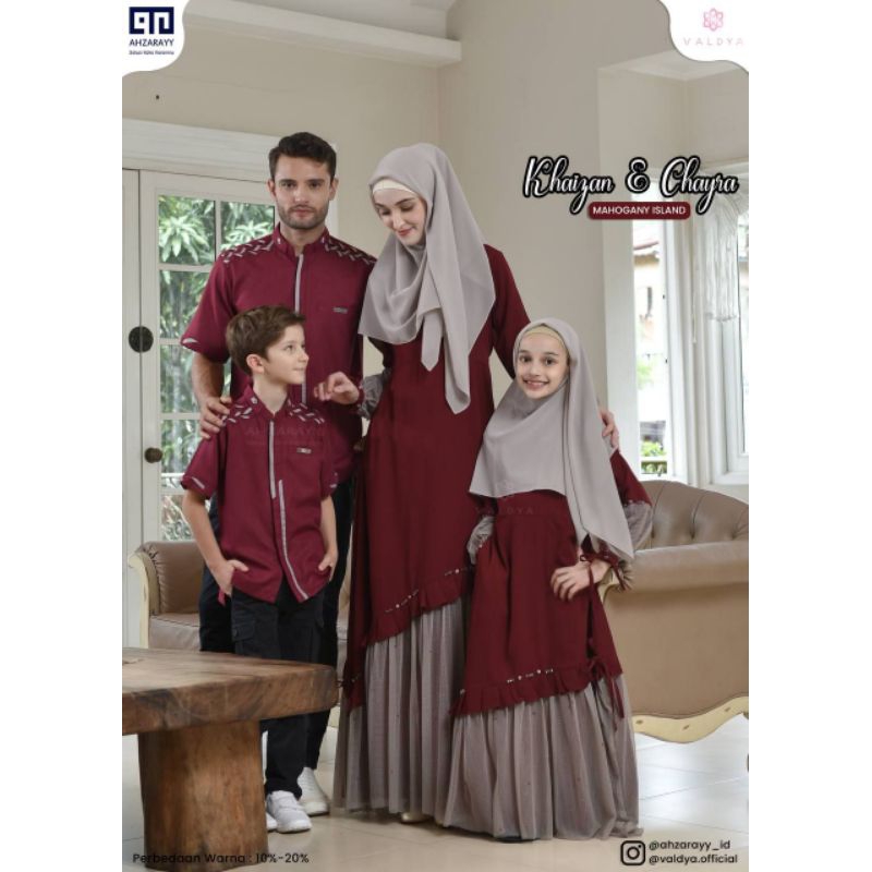 [ READY SIAP KIRIM ] FAMSET CHAIRA KHAIZAN  BY VALDYA AHZARAYY/FAMILY SET COUPLE