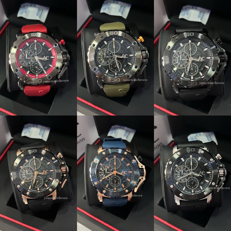 Jam Tangan Pria Alexandre Christie AC Collection Rubber AC9205 AC 9205 MC