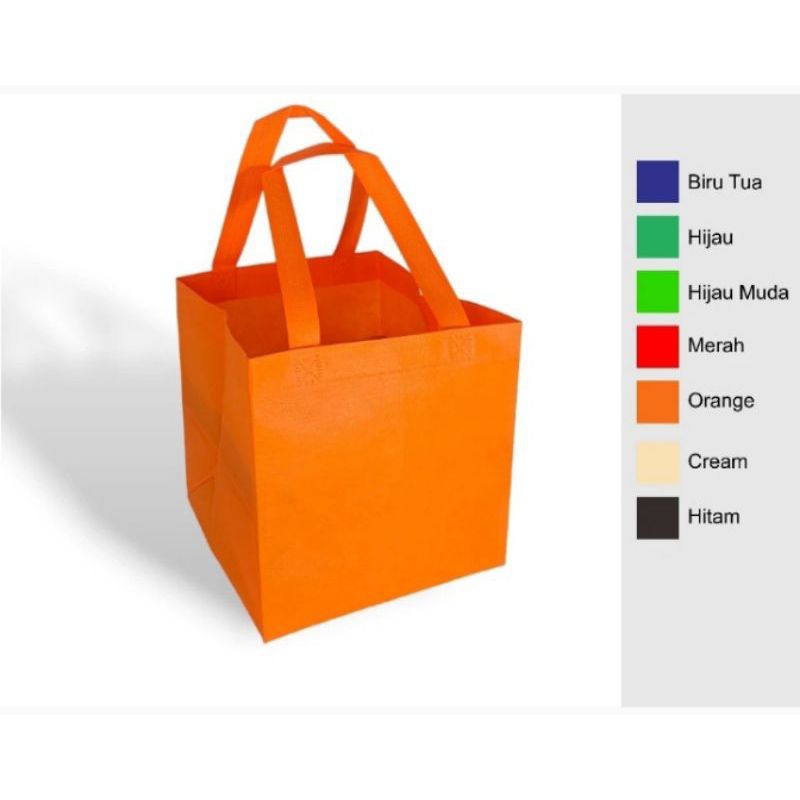 

Tas Kain Hajatan Spunbond 20x20 Bok nasi 12 pcs