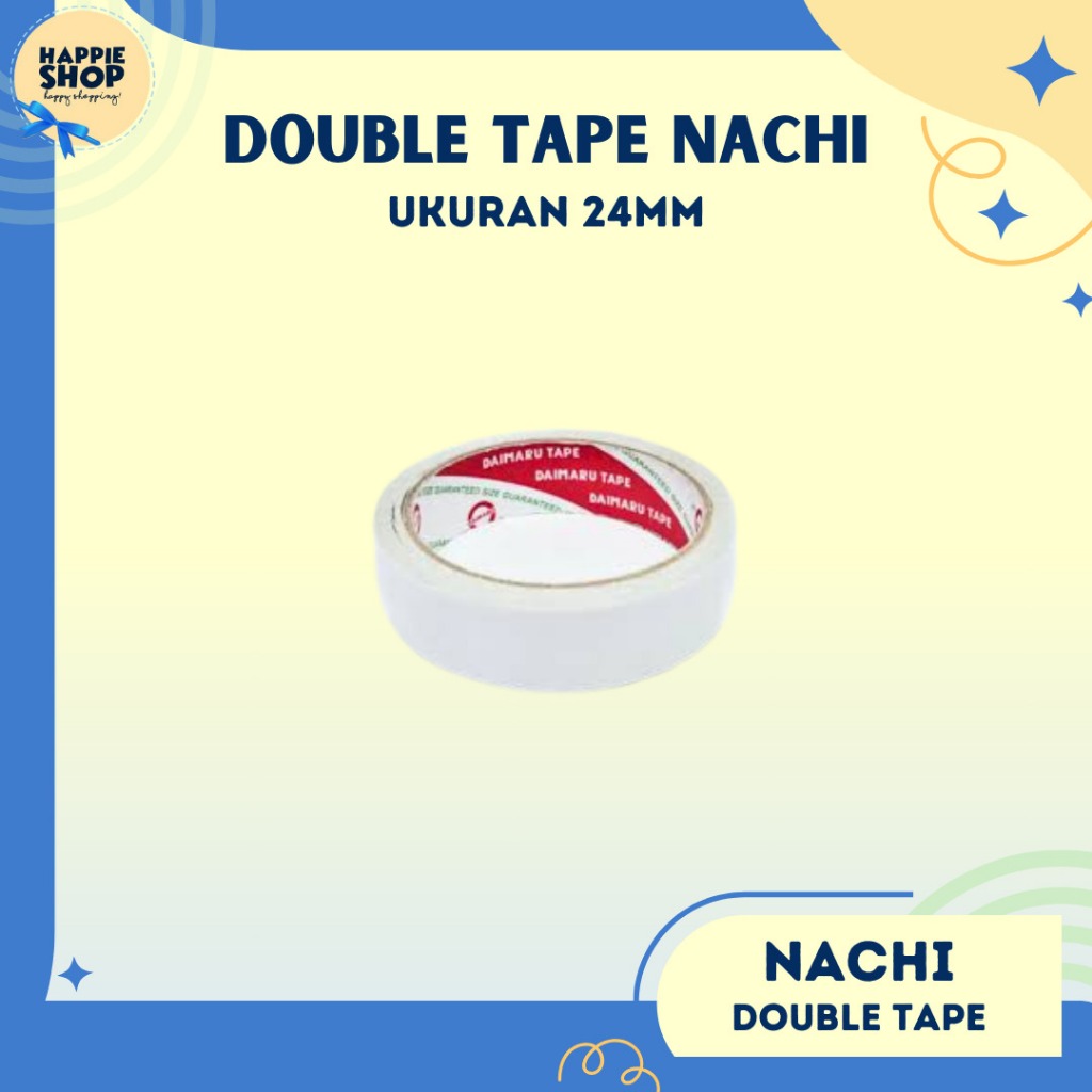 

DOUBLE TAPE 24MM Nachi Lakban Selotip Plakban Isolasi 24mm Solasi 1 Inchi Stationery Murah