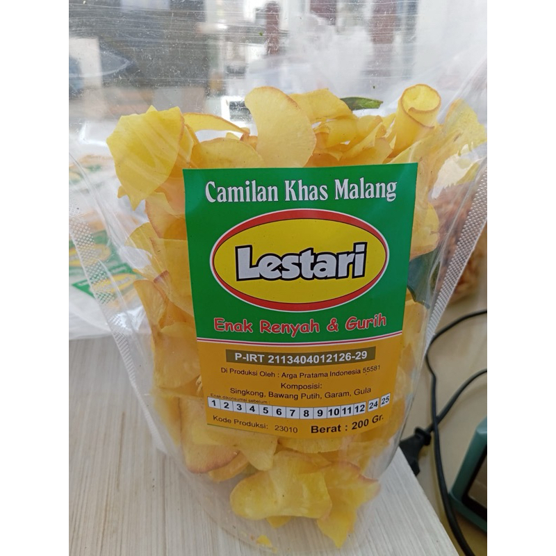 

Camilan KERIPIK SINGKONG (LESTARI) - 100gr / 200gr