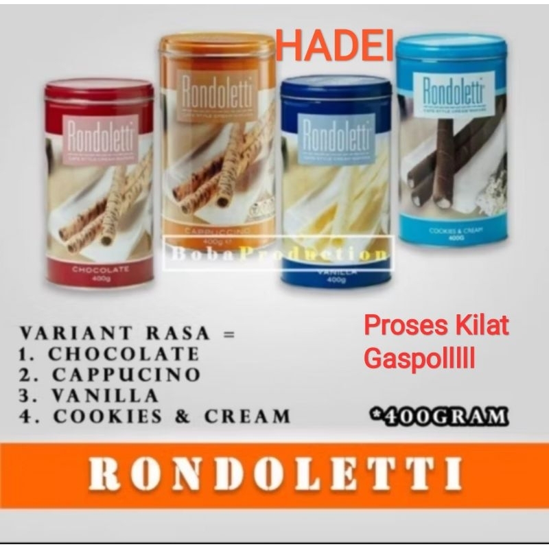 

Wafer Rondoletti - Coklat 400gram