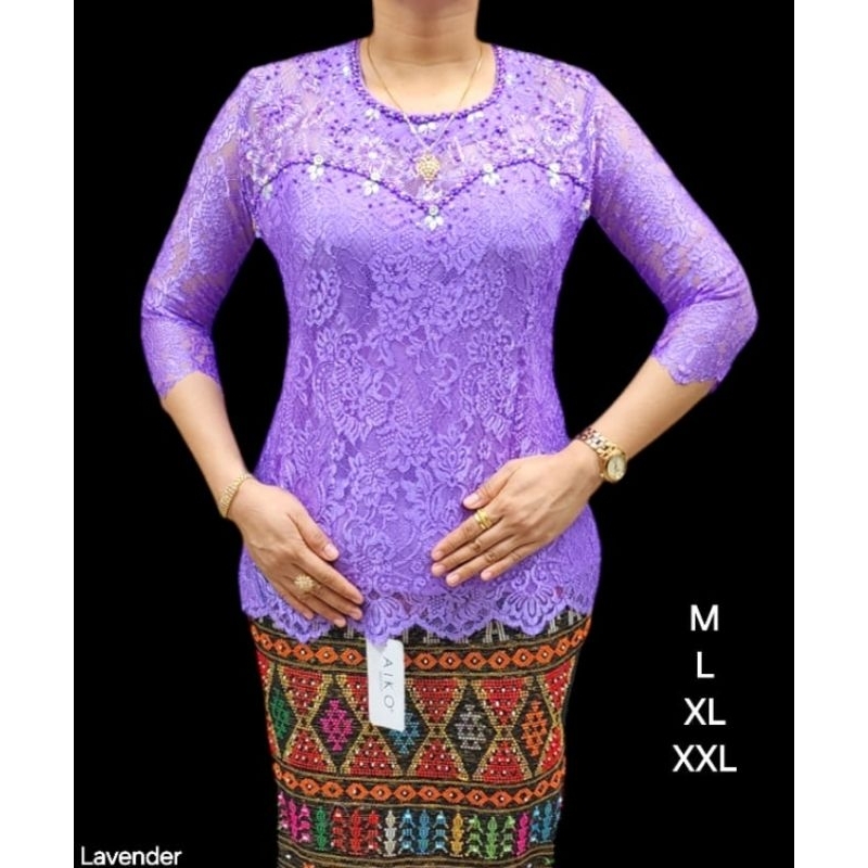 Blus Kebaya Semi Prancis Payet Jahit