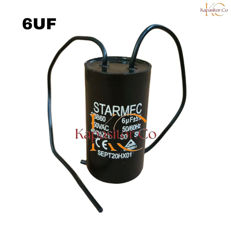 Kapasitor Mesin Cuci Polytron 1 Tabung cbb60 6uf | Kapasitor Mesin Cuci Polytron 1 Tabung cbb60 6uf 