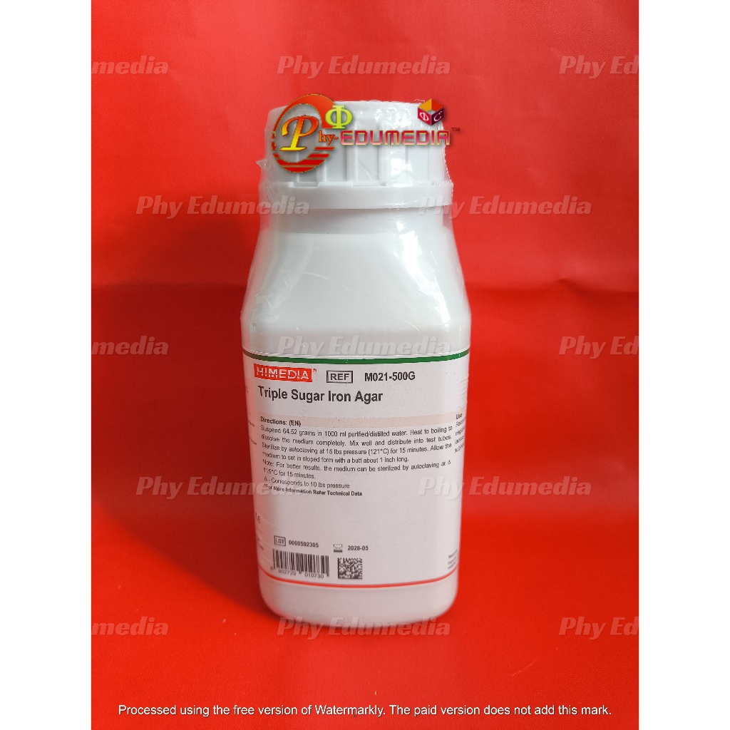 Triple Sugar Iron Agar / TSIA / Media TSIA Himedia Ecer Per Gram