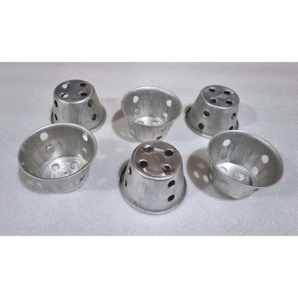 loyang cetakan kue roti bolu brownies mini cake kukus bentuk bulat besar kecil tinggi 3,5 cm alumini