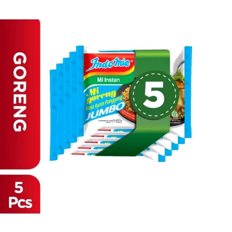 

INDOMIE GORENG JUMBO RASA AYAM PANGGANG ISI 5 PCS