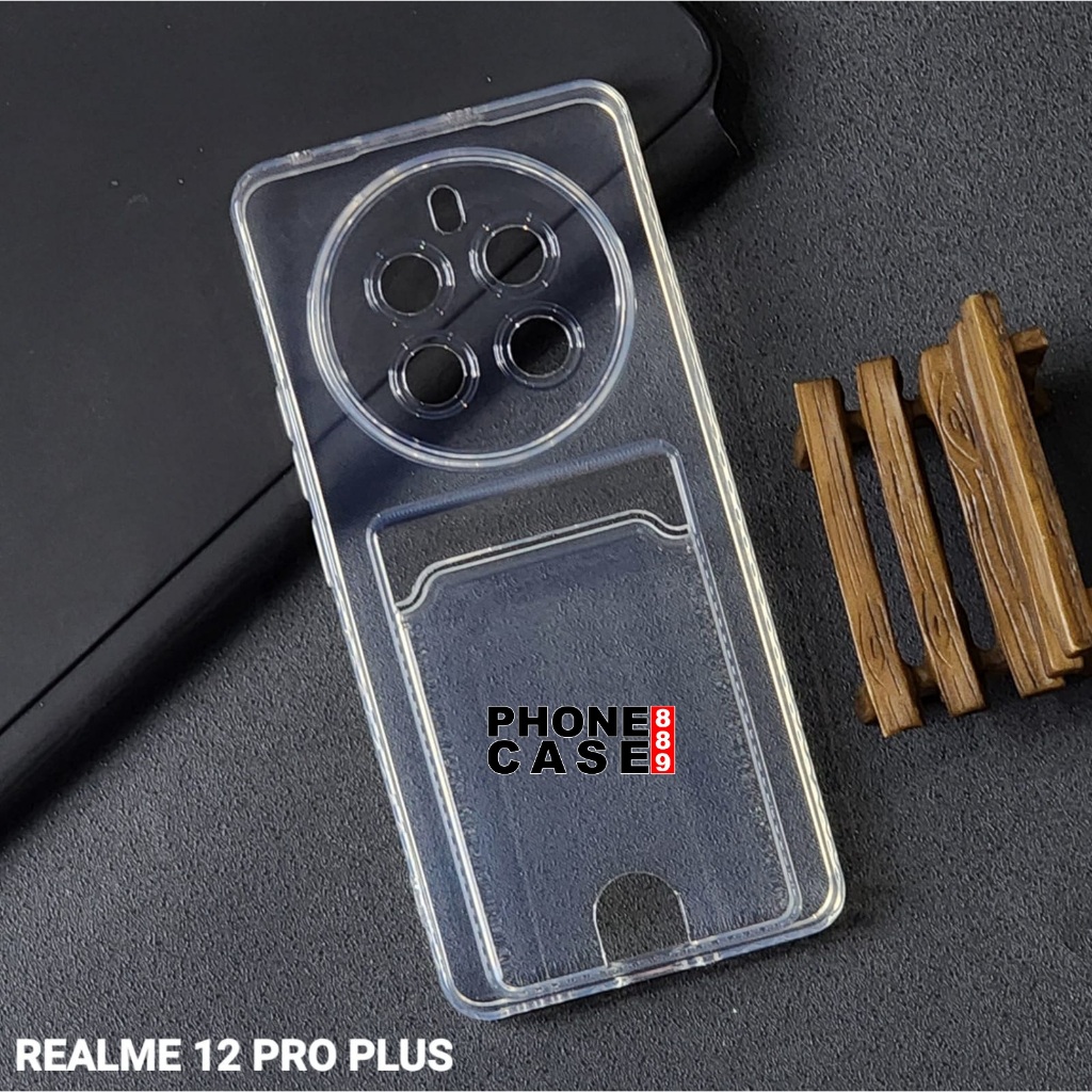 REALME 12 PRO PLUS CASE BENING SLOT KARTU  SOFT CASE WALLET REALME 12 PRO PLUS