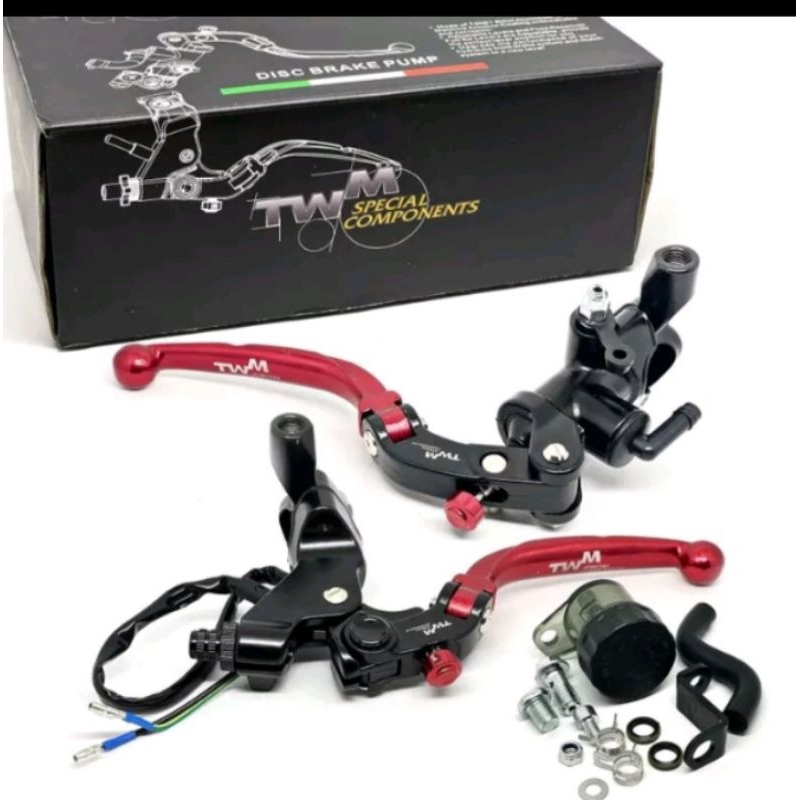 Master rem twm merah model RCB S1 kanan kiri set master rem twm merah universal