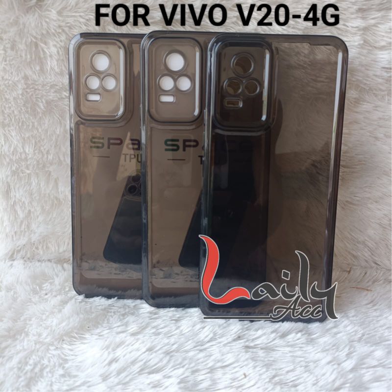 SOFT CASE SPACE CLEAR TRANSPARAN VIVO V20 4g  V20 SILIKON PROTECT CAMERA