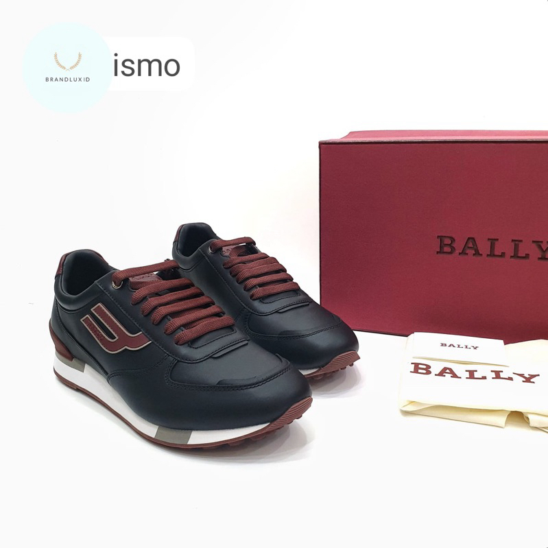 Bally Gismo WG.O black/heritage red calf plain Sneakers