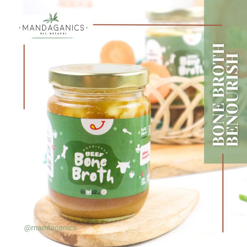 

BENOURISH ORGANIC BONE BROTH CHICKEN & BEEF | UNTUK MPASI ANAK DAN DEWASA | KALDU AYAM SAPI