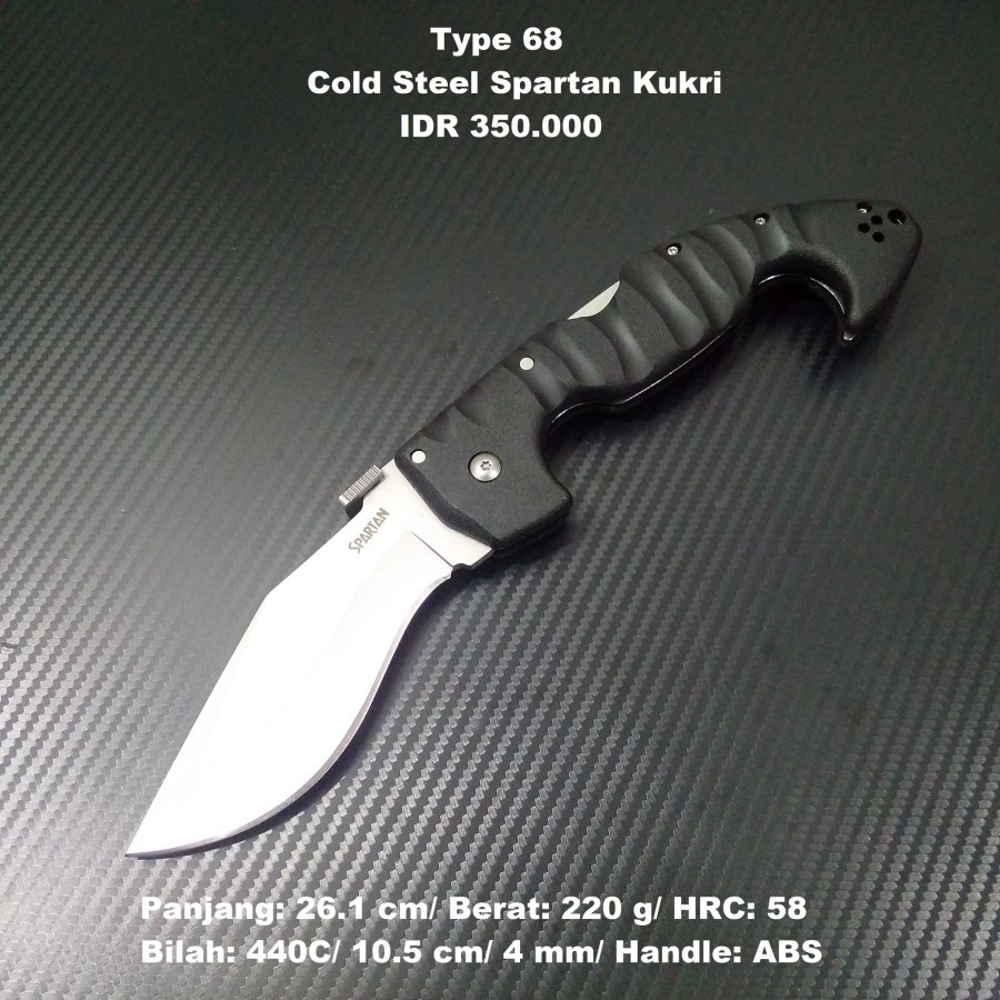 Pisau EDC Camping Outdoor CS Spartan