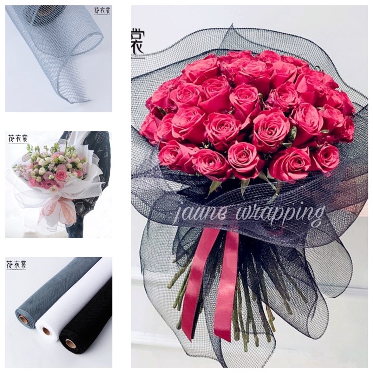 

Serbu Puas 1ROLL1YARD JLL Kertas Jaring Buket Bunga Flower Wrapping Paper