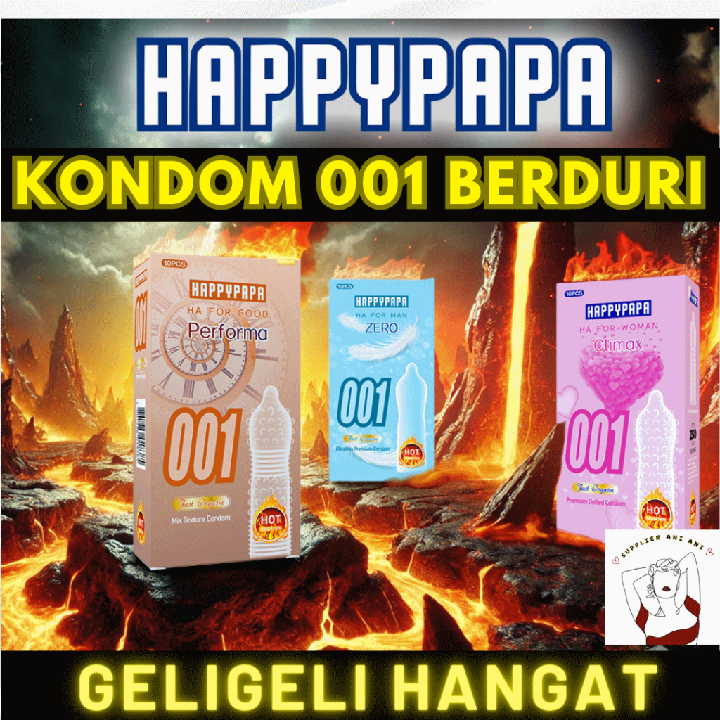 Kondom Bergerigi Berduri Tipis 001 - Condom Ultrathin 001 - Kualitas Jepang