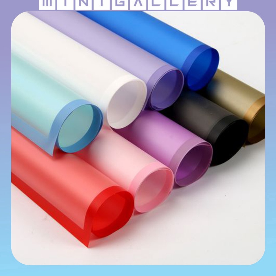 

Super Unik 2 LEMBAR Flower Wrapping Paper Transparan List Kertas Buket Bunga Korea Cellophane KB5