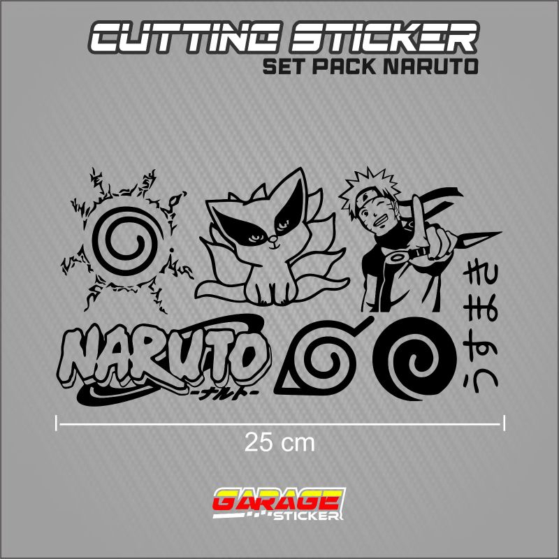 

Stiker pack naruto cutting sticker set uzumaki naruto kyubi kurama